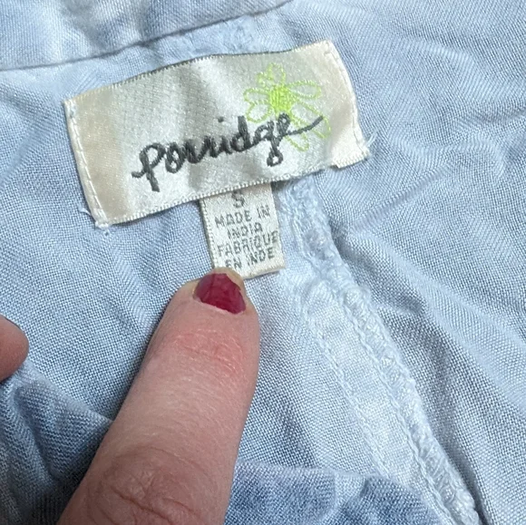 Porridge by Anthropologie tencel feel tiedye wash lightweight 3/4 sleeve dress S - Picture 8 of 12